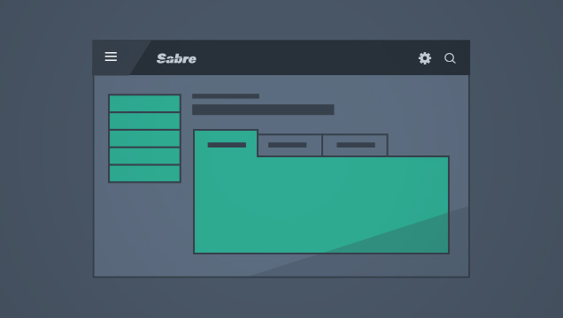 Tabbed Container with Side Menu Layout